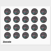 Modern Masonjar | Rosa | Aqua Danka Sticker (Blatt)