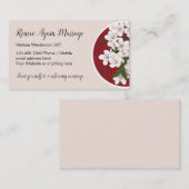 Modern Massage Kirsche Blüten Thema Visitenkarte (Vorne/Hinten)