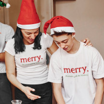 Modern Matching Family Minimalist Merry Christmas