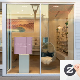 Modern Mauve Luxury Company Typografy Business Fensteraufkleber