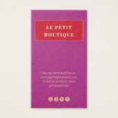Modern Mauve Red Retail Price Tag (Vorderseite)