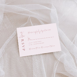 Modern Mauve RSVP Card