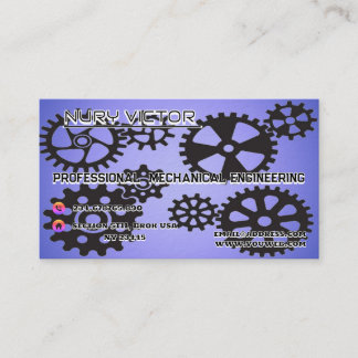 Modern Mechanic Pro Business Name Card Visitenkarte