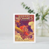 "Modern Mechanix" 1931 Vintag Magazine Cover Postkarte (Stehend Vorderseite)