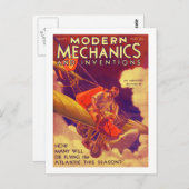 "Modern Mechanix" 1931 Vintag Magazine Cover Postkarte (Vorne/Hinten)