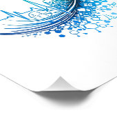 Modern Medical Abstract Heartbeat Design Fotodruck (Ecke)