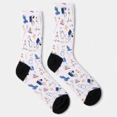 Modern Medical Doctor Nurse Pattern Socken (Rechts)