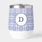 Modern Mediterranean Blue Mosaic Wedding (Vorderseite)