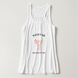 Modern Meeresfrüchte Willkommen Langusten Hummer N Tank Top