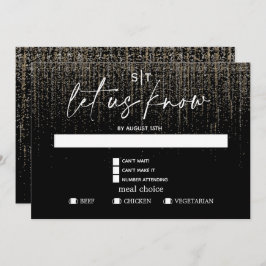 Modern Meet Choice UAWG Edgy Champagne Glitzer Einladung