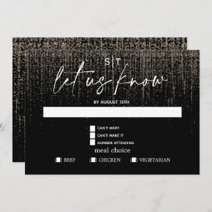 Modern Meet Choice UAWG Edgy Champagne Glitzer Einladung