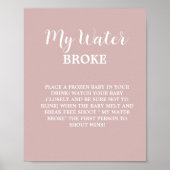 Modern mein Wasser kaputt Baby Duschgel Spielzeich Poster (Vorne)