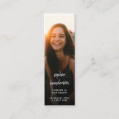 Modern Memorial Beerdigung Gedicht Mini Lesezeiche Mini Visitenkarte (Vorderseite)