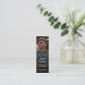 Modern Memorial Beerdigung Gedicht Mini Lesezeiche Visitenkarte (Stehend Vorderseite)