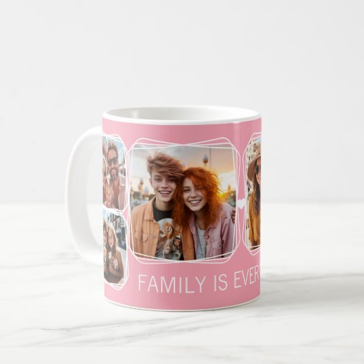 Modern Memory 6 Fotomaterial Template Pink C51 Kaffeetasse (Vorderseite Links)