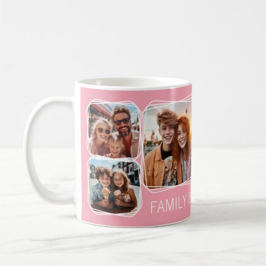 Modern Memory 6 Fotomaterial Template Pink C51 Kaffeetasse (Links)