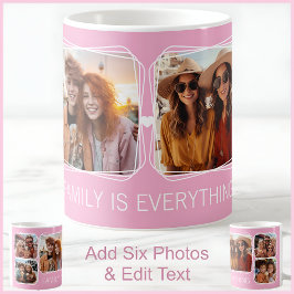 Modern Memory 6 Fotomaterial Template Pink C90 Kaffeetasse