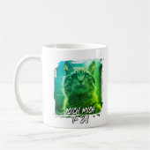 Modern Meow Frame – Personalized Cat Name Photo Kaffeetasse (Links)