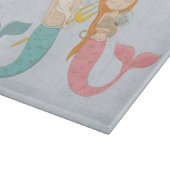 Modern Mermaid Couple Schneidebrett (Ecke)