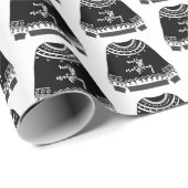 Modern Merry Alles Weihnachten Weihnachten Weihnac Geschenkpapier (Rolleneckpunkt)