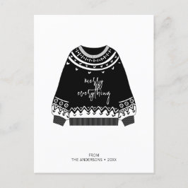 Modern Merry Alles Weihnachten Weihnachten Weihnac Postkarte