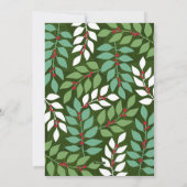 Modern Merry Calligraphy Vertikalfoto Botanical Feiertagskarte (Rückseite)