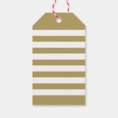 Modern Merry Christmas Antique Gold Script Foto Geschenkanhänger (Rückseite)