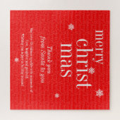 Modern Merry Christmas party day game Puzzle (Horizontal)