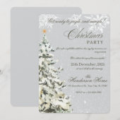 Modern Merry Christmas Party Einladung (Vorne/Hinten)