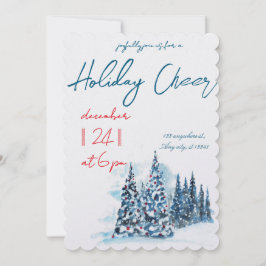 Modern Merry Christmas Party Einladung