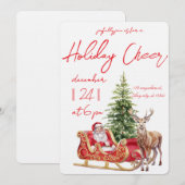 Modern Merry Christmas Party Einladung (Vorne/Hinten)