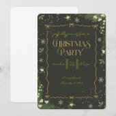 Modern Merry Christmas Party Einladung (Vorne/Hinten)