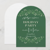 Modern Merry Christmas Party Einladung (Vorne/Hinten)