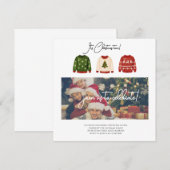 Modern Merry Christmas Party Invitation Einladung (Vorne/Hinten)