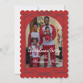 Modern Merry Christmas Party Invitation Einladung