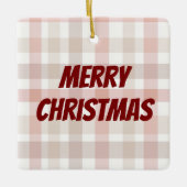 Modern Merry Christmas Text | Christmas Ornament (Vorderseite)