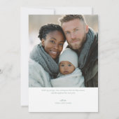 Modern Merry Holiday Photo Card Feiertagskarte (Rückseite)