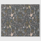 Modern Merry Little Christmas Geschenkpapier (Flach)