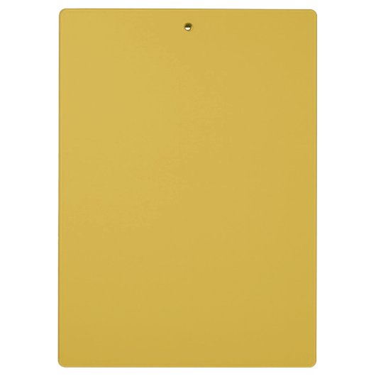 Modern Metallic Gold Clipboard with Custom Text Klemmbrett (Rückseite)
