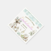 Modern Miami Beach Bachelorette Weekend Serviette (Ecke)