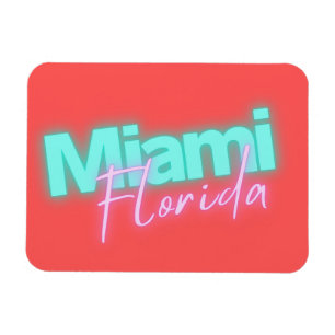 Modern Miami Neon Lights Magnet