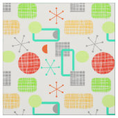 Modern Mid Century Colorful Geometric Atomic Star Stoff (Muster)