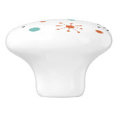 Modern Mid Century Retro Atomic Abstract Keramikknauf (Seitenansicht)