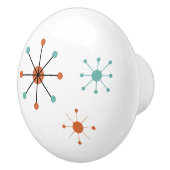 Modern Mid Century Retro Atomic Abstract Keramikknauf (Rechts)