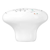 Modern Mid Century Retro Atomic Abstract Keramikknauf (Seitenansicht)