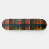 Modern Midcentury Madras Skateboard (Horizontal)