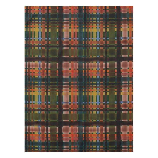 Modern Midcentury Madras Tischdecke (Vorderseite)