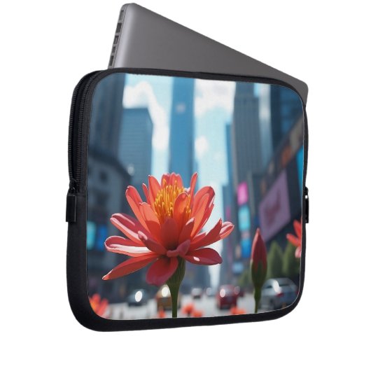 Modern Midday Midtown Bloom 10' Laptopschutzhülle (Vorne Rechts)