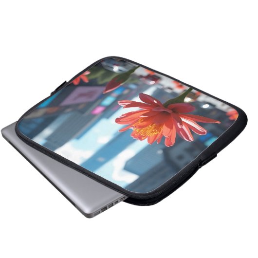 Modern Midday Midtown Bloom 10' Laptopschutzhülle (Vorne Knopf)