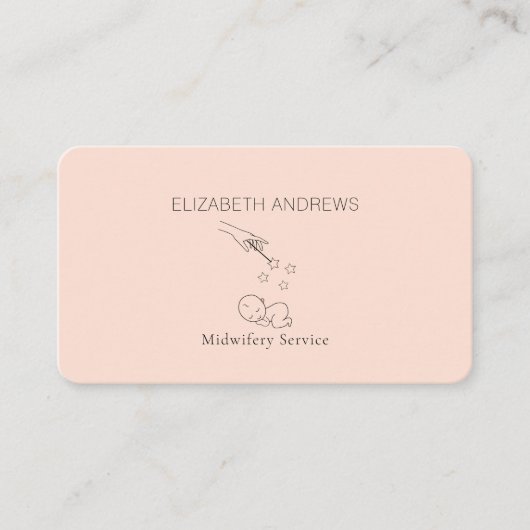 Modern, Midfrau, Birth Doula Visitenkarte (Vorderseite)